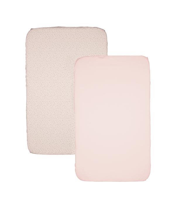 Kit 2 lençóis de baixo  miss-pink