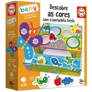 Descobre as cores com a borboleta Educa