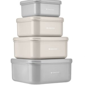 Lancheiras 4 unidades Kitty Cat Grey Kikkaboo