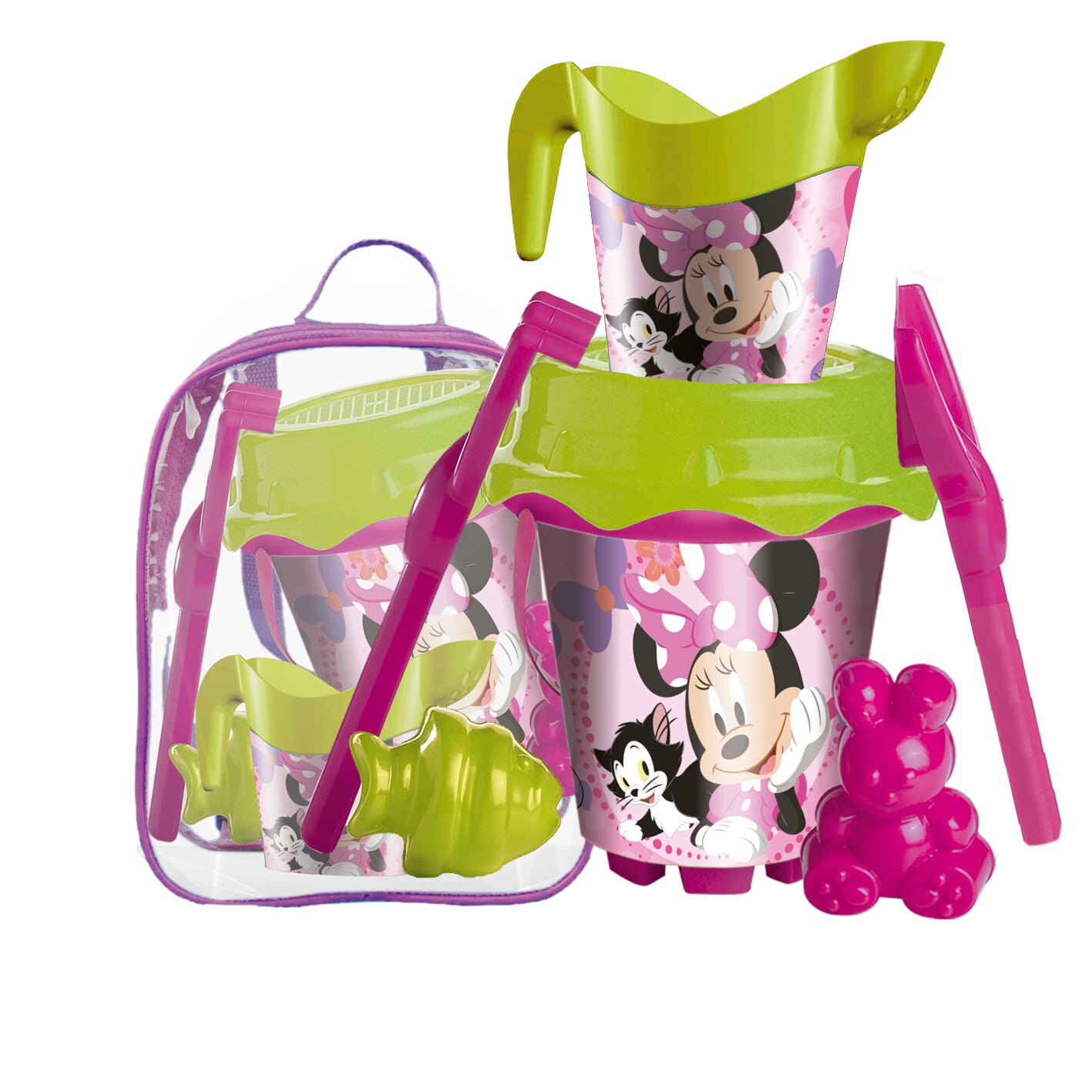 Mochila de praia com acessórios mondo minnie