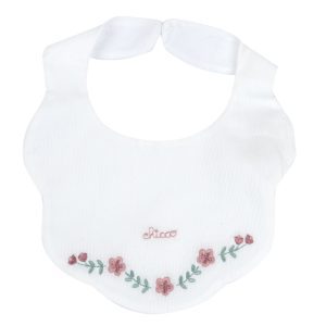 Babete com bordado flores Chicco