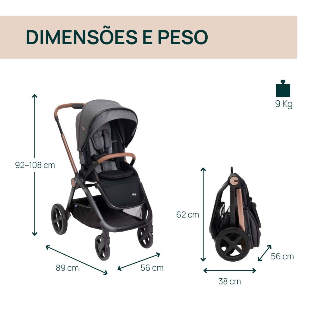 Duo Mysa c/First Seat Recline Chicco - Image 2