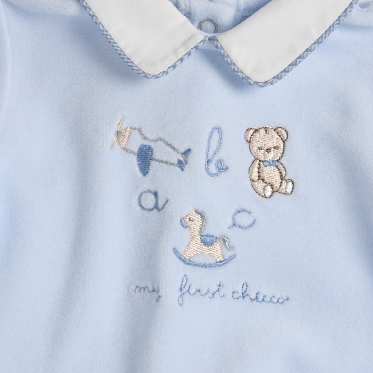 Conjunto Azul de Camisola com Ursinhos e Calças com Pés Chicco - Image 3